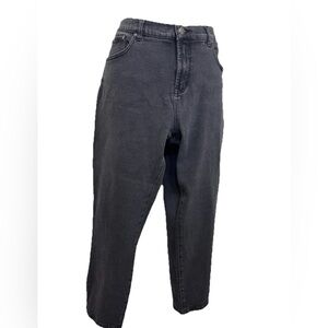 Diane Gilman Women’s Faded Black Jeans Size 18W Plus
